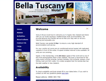 Tablet Screenshot of bellatuscany.co.nz